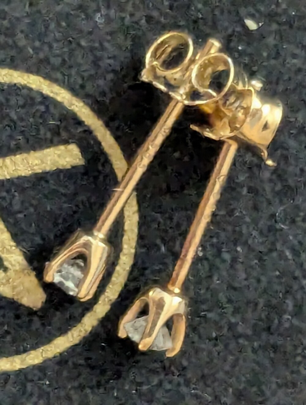 Mejuri Diamond Mini Studs 14K Yellow Gold
